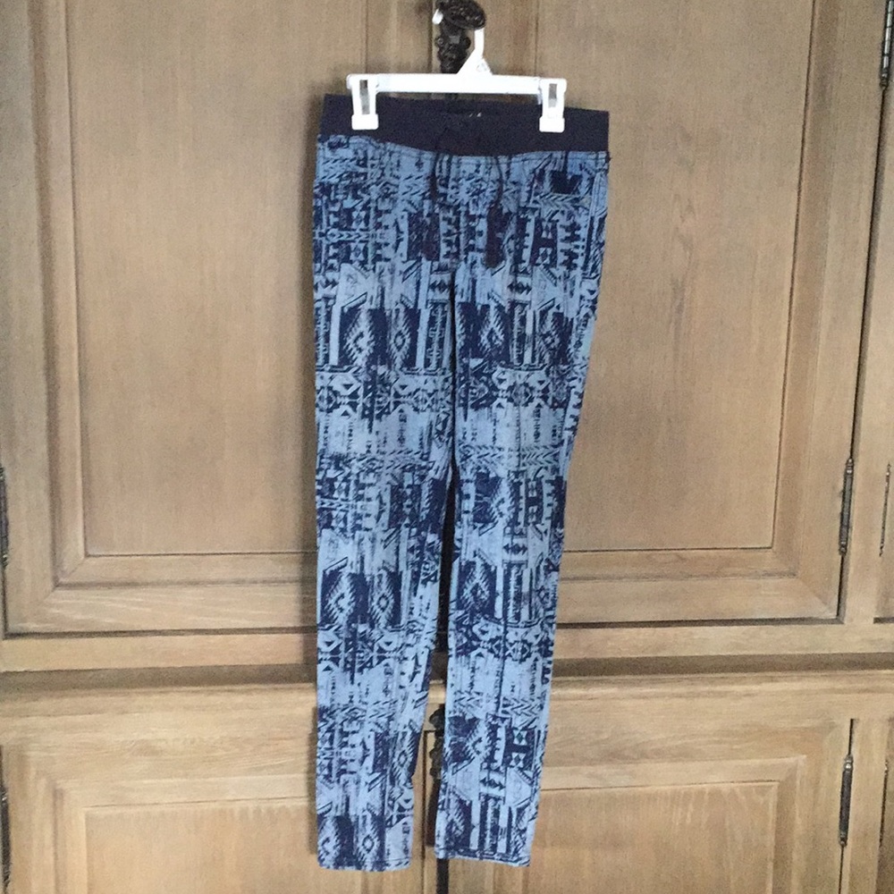 Navy blue and baby blue girls jeans